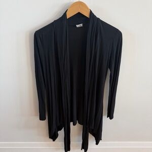 Suzy Shier Elegant Black Open Cardigan – Size XS